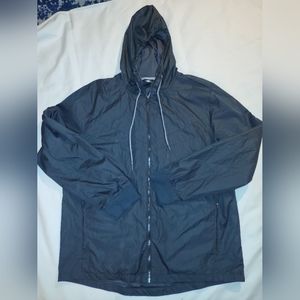 Layer 8 mens raincoat black size Xl